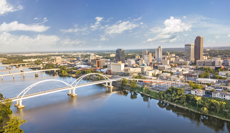 skyline of Little Rock